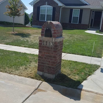 Brick and Stone Mailbox in O'fallon, Mo