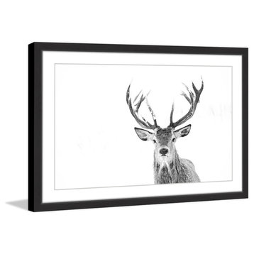 "Majestic Antlers" Framed Painting Print, 36x24