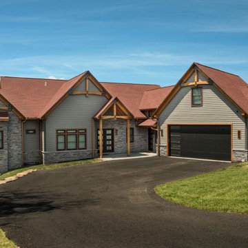 Front Façade - Modern Touch of Timber
