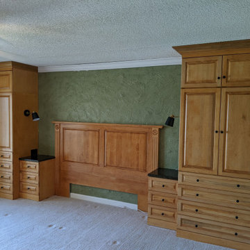 Check out our Custom Traditional Raised Panel Built-In Bedroom Furniture Project