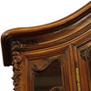 Consigned Buffet Louis XV Rococo 1890 Mahogany Wood Glass Doors Carved