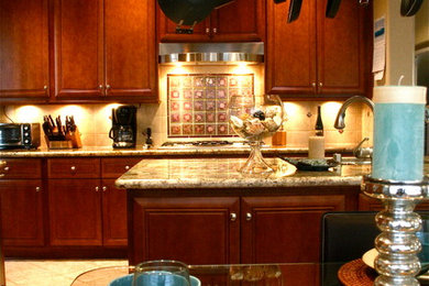 Mid-sized trendy home design photo in San Diego