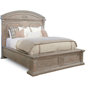 Arch Salvage Chambers Panel Bed - Parch, Queen