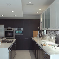 SLEEK KITCHEN FEATURING TRANSITIONAL-STYLE HANDLES - Products