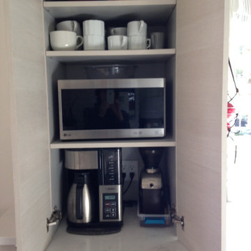 Open appliance garage