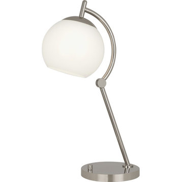 Robert Abbey Nova 1 Light Table Lamp, Polished Nickel - S232