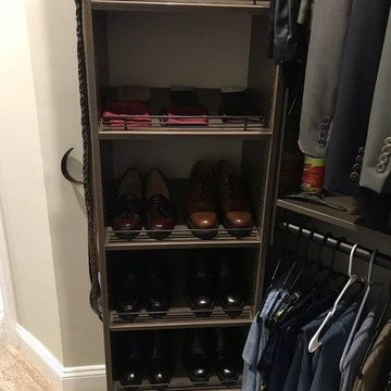 Darker Cabinet Closet Storage Design