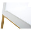 TOV Furniture Denmark White Gold Steel Barstool (Set of 2)
