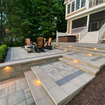 Transforming a Steep Lakefront Slope into an Entertaining Patio | Horton, MI