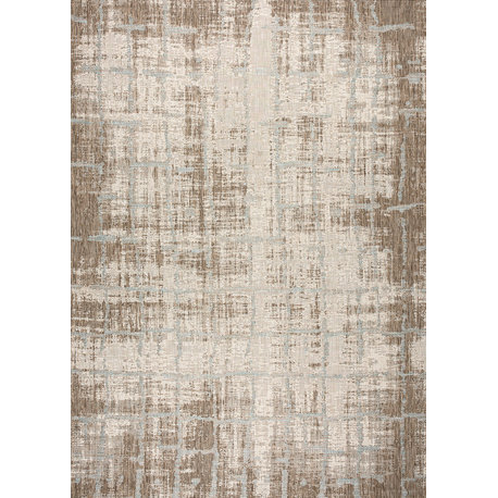 Charm Tiverton Indoor/Outdoor Area Rug, Sand, Ivory, 7'10"x10'9"