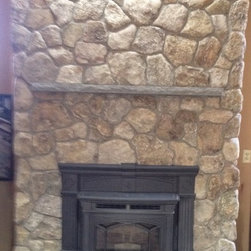 Natural Thin Stone Veneer Fireplace - Products