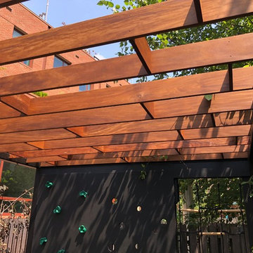 Brooklyn backyard with small playground