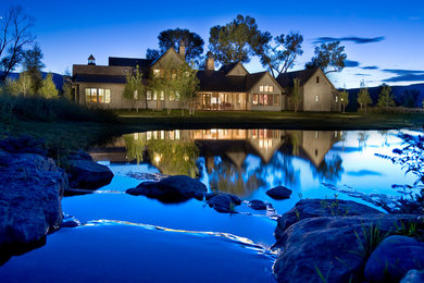 Example of a mountain style exterior home design in Denver