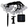 Sunnydaze Solar Powered Patio Globe String Lights, Warm White, 1 Set