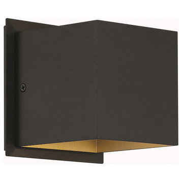 Louis 1 Light Wall Sconce, Black and Gold