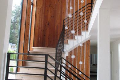 Inspiration for a huge modern staircase remodel in Other