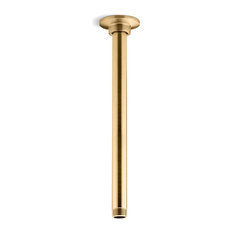 50 Most Por Showerhead Parts For 2018 Houzz Kohler 12 Ceiling Mount Showerarm And Vibrant Moderne Brushed Gold