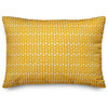 Yellow Arrows Pattern Throw Pillow