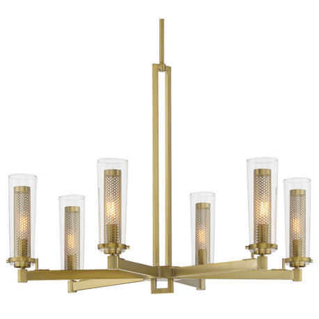 Minka Lavery 2186 Emmerham 6 Light 32"W Chandelier - Soft Brass