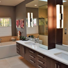 Master bath cabinets
