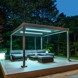 Modern terrace cover for backyard - Awnings