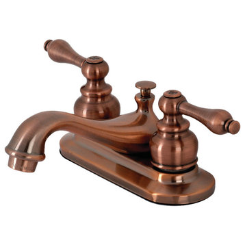 KB606AL Restoration 4 in. Centerset Bathroom Faucet, Antique Copper
