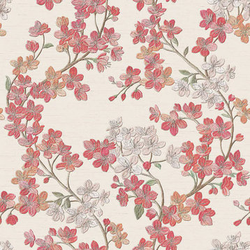 Textured Wallpaper Floral Featuring Cherry Blossom, Gr322203