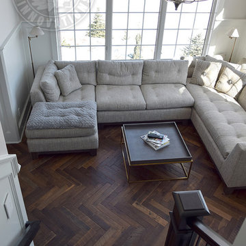 Reclaimed Herringbone Floor