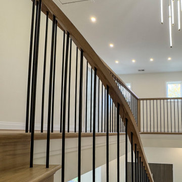 Project #144 | Slightly Curved Transitional Staircase