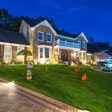 Farmingdale, NJ: Full Backyard Makeover, Pool Renovation, Pavilion Install