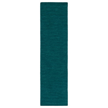 Safavieh Kilim Klm850X Solid Color Rug, Dark Green, 2'3"x9'