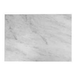 Carrara Marble Italian White Bianco Carrera 3/4" Marble Slab Honed - Home Decor