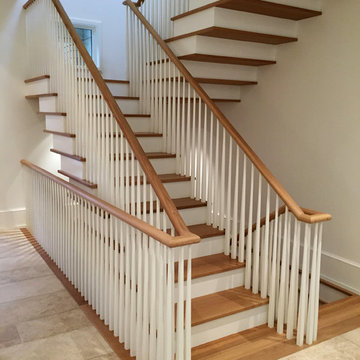 Contemporary Stair with Unique Details