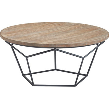 Tommy Hilfiger Avalon Round Coffee Table Brown
