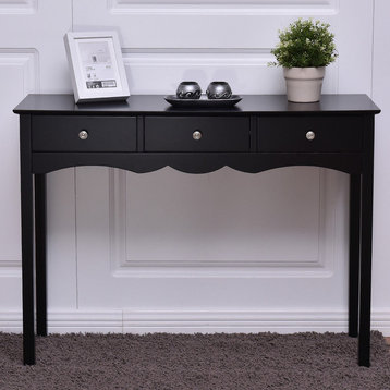 Costway Console Table Hall table Side Table Desk Accent Table 3 Drawers