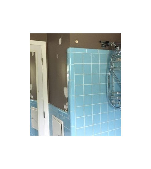 What Paint Cabinet Colors Go With My 1960 S Blue Tile Bathroom - Paint Colors That Go With Blue Tile