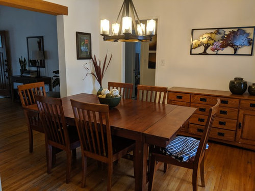 off center dining room table