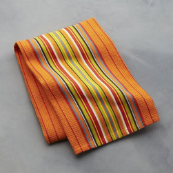 Crate&Barrel - Salsa Dos Orange Dish Towel - Dish Towels