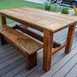 Custom Reclaimed Wood Outdoor Table - Products