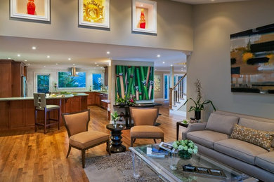 Living room - transitional living room idea in San Francisco