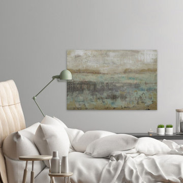 "Pastels and Rust V" Painting Print on Wrapped Canvas