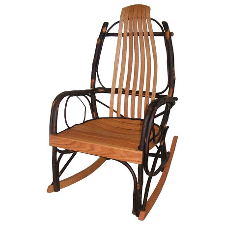 Amish Bentwood Rocker, Hickory & Oak