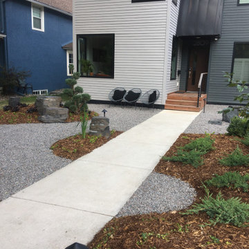 Japanese Style Minneapolis front yard.