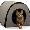 K&H Pet Products Mod Thermo-Kitty Shelter Gray 15"x21.5"x13"