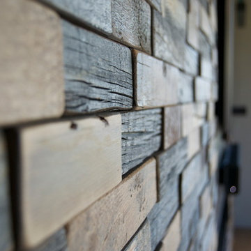 3-D Wood Media Wall