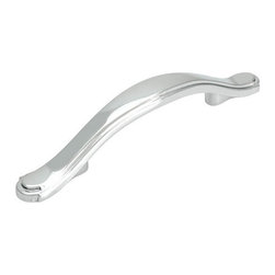 Cosmas - Cosmas 8816CH Polished Chrome Cabinet Pull, 3" Hole Centers, Set of 5 - Cabinet And Drawer Handle Pulls