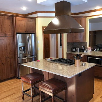 Kitchen Update Done in a Knotty Alder Mission Style Door