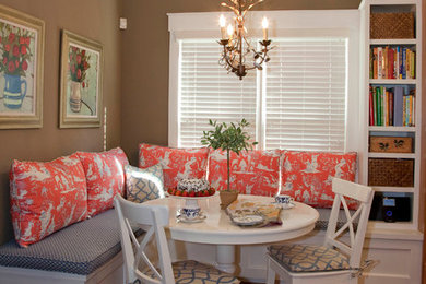 Transitional dining room photo in Atlanta
