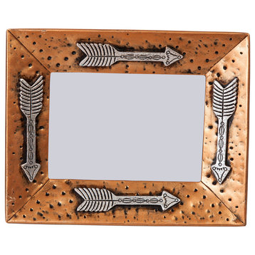 Gold Picture Frame With Arrows, 5"x7"