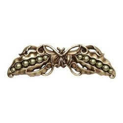 Inviting Home Inc. - Peapod Pull, Antique-Style Brass - Cabinet And Drawer Handle Pulls